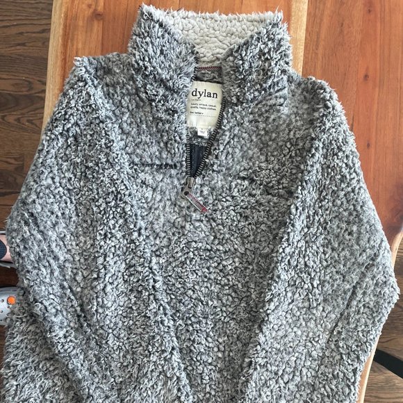 Dylan Los Angeles Sherpa Pullover Size S - Picture 3 of 4